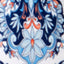 BECCA by Rebecca Virtue Naples Tie Front Tankini Top in Blue/White