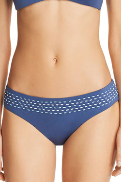 BECCA by Rebecca Virtue Quest Hipster Bikini Bottom in Dusk Blue thumbnail 4