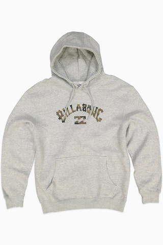 BILLABONG Mens Arch Fill Pullover Gray Heather