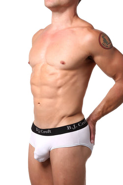 BJ Croft White Classic Accent Brief thumbnail 2