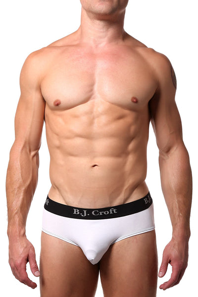 BJ Croft White Classic Accent Brief
