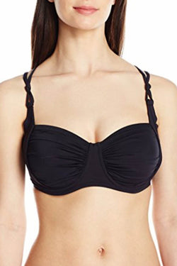 BLEU Rod Beattie Black Knotty Slingback Moulded Bikini Top thumbnail 4