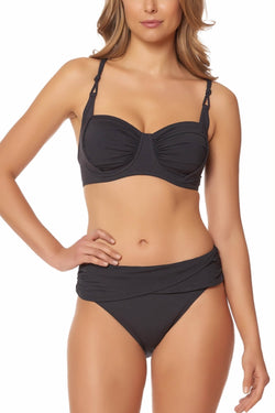 BLEU Rod Beattie Black Knotty Slingback Moulded Bikini Top thumbnail 2