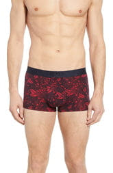 BOSS Men's Boss Print Trunks Red