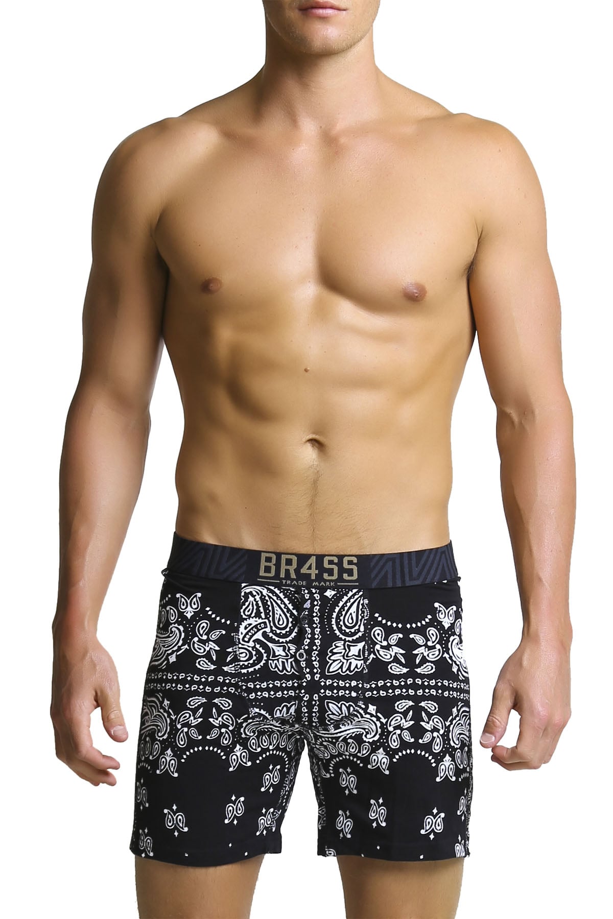 BR4SS Black Bandana Boxer