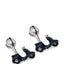 Babette Wasserman Retro Vespa & Helmet Cufflinks Navy