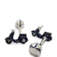 Babette Wasserman Retro Vespa & Helmet Cufflinks Navy