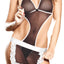 Baci 3pc Black French Maid Teddy Dress-Up Lingerie Costume