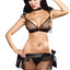 Baci 5pc Black First Class Flight Attendant Dress-Up Lingerie Costume