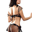 Baci 5pc Black First Class Flight Attendant Dress-Up Lingerie Costume