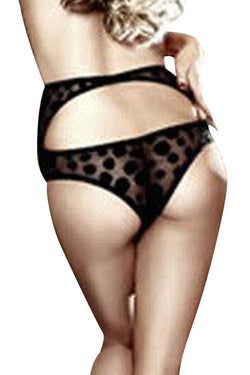 Baci Black Dot Mesh Sarong Panty thumbnail 4
