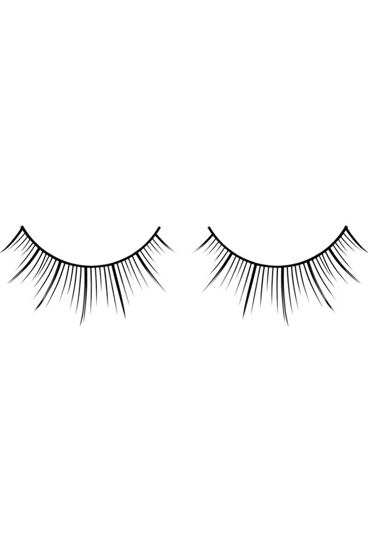Baci Black Patterned-Length Natural Look Eyelashes
