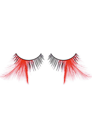 Baci Black-Red Paradise Dreams Feather Eyelashes