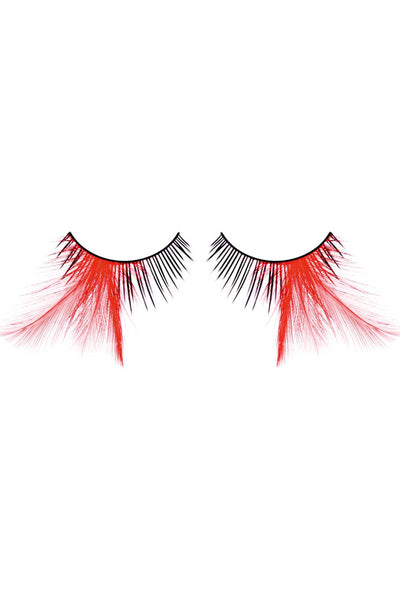 Baci Black-Red Paradise Dreams Feather Eyelashes