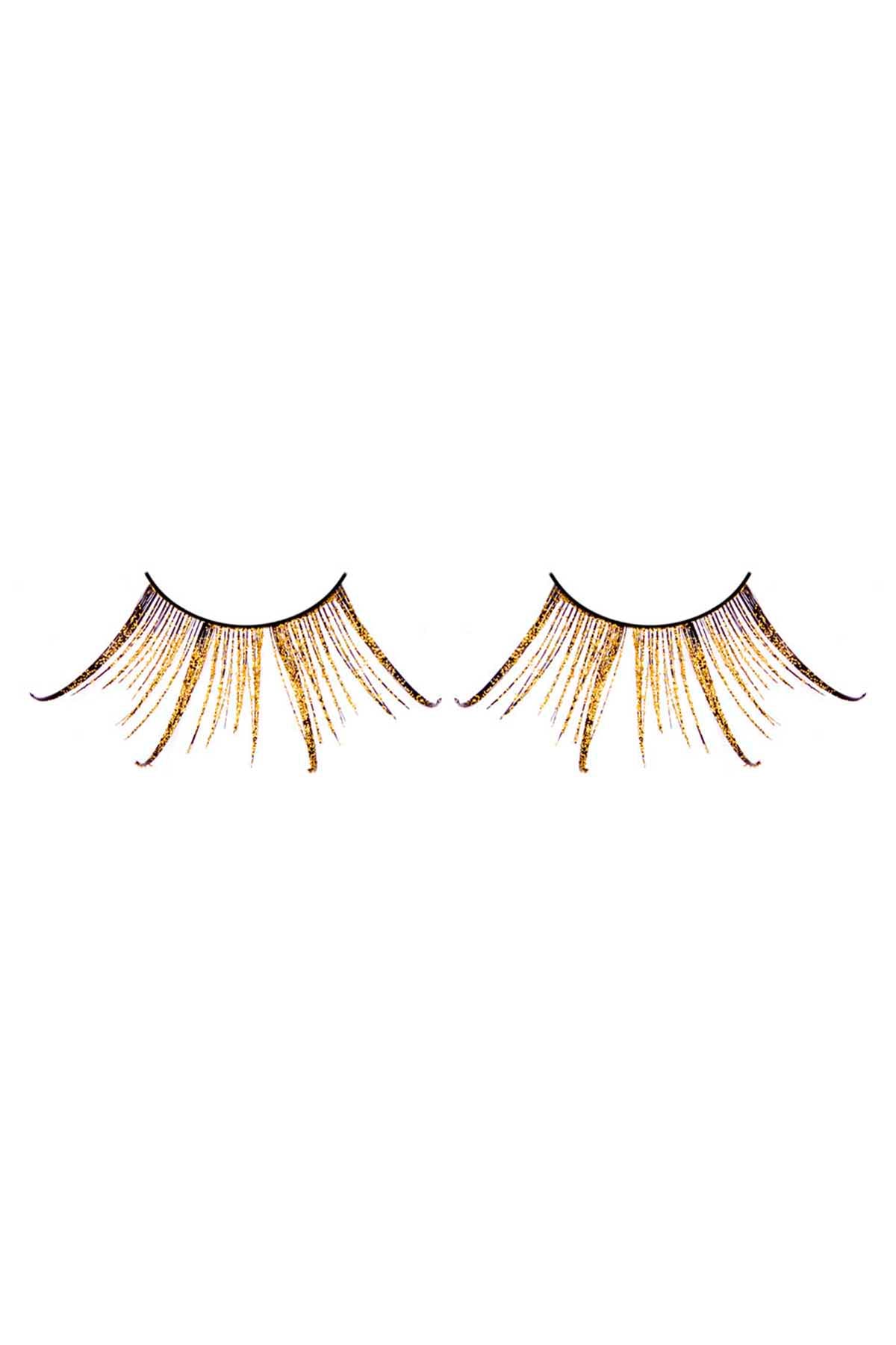 Baci Brown-Gold Starlight Edition Feathered Eyelashes
