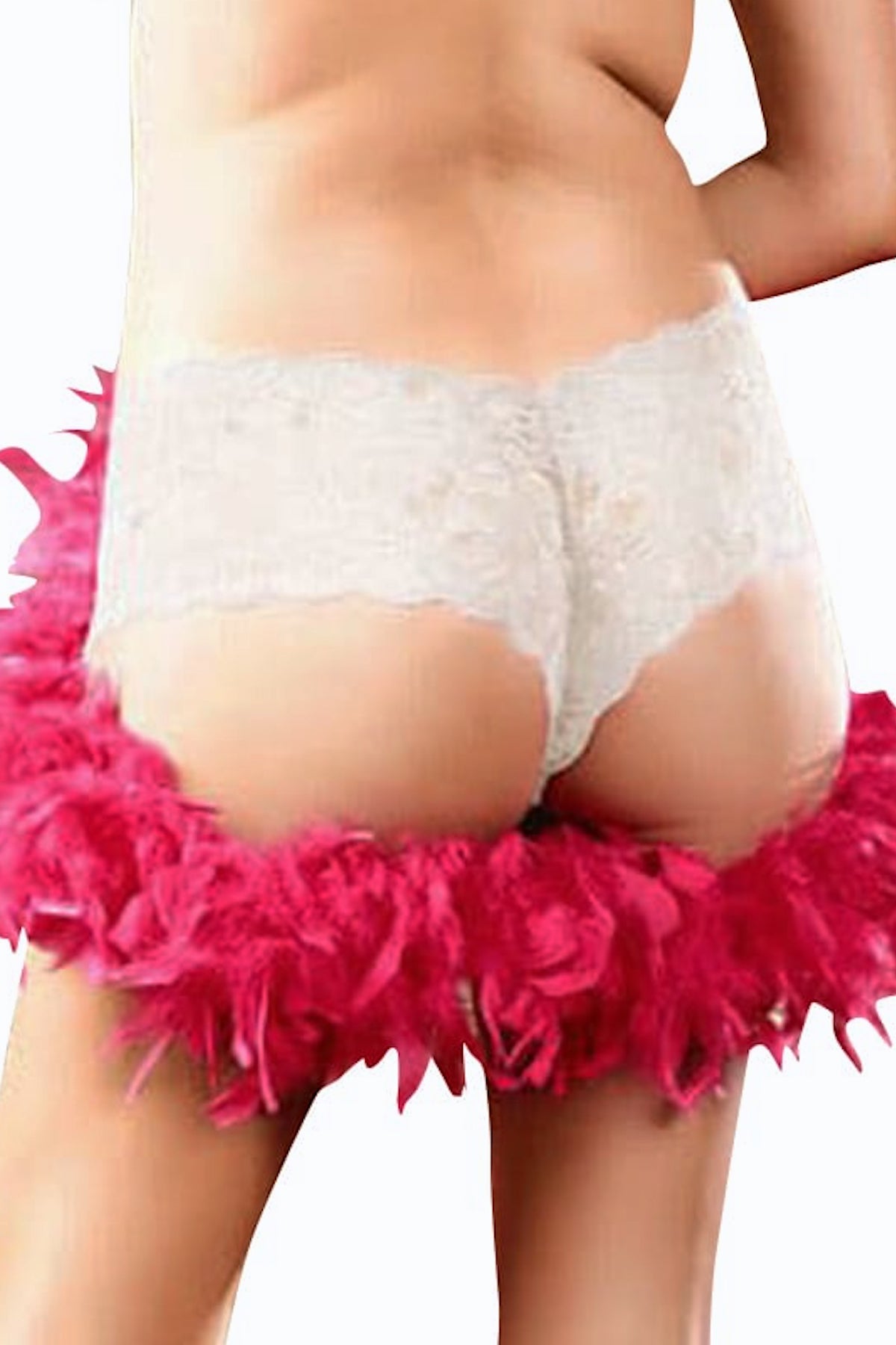 Baci PLUS Light-Pink Lace Boyshort  - Sizes 20-24