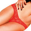 Baci Red Lace And Mesh Thong