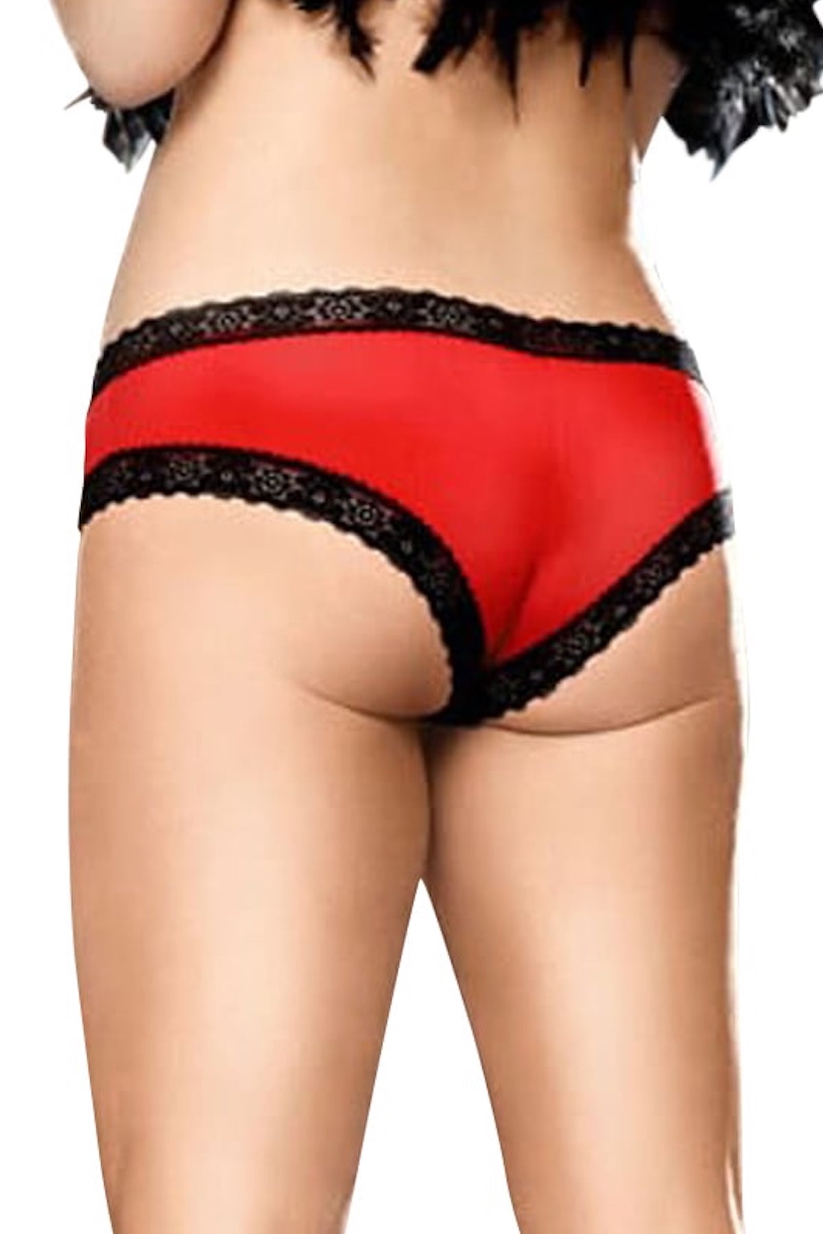 Baci Red Microfiber Boyshort - Diva