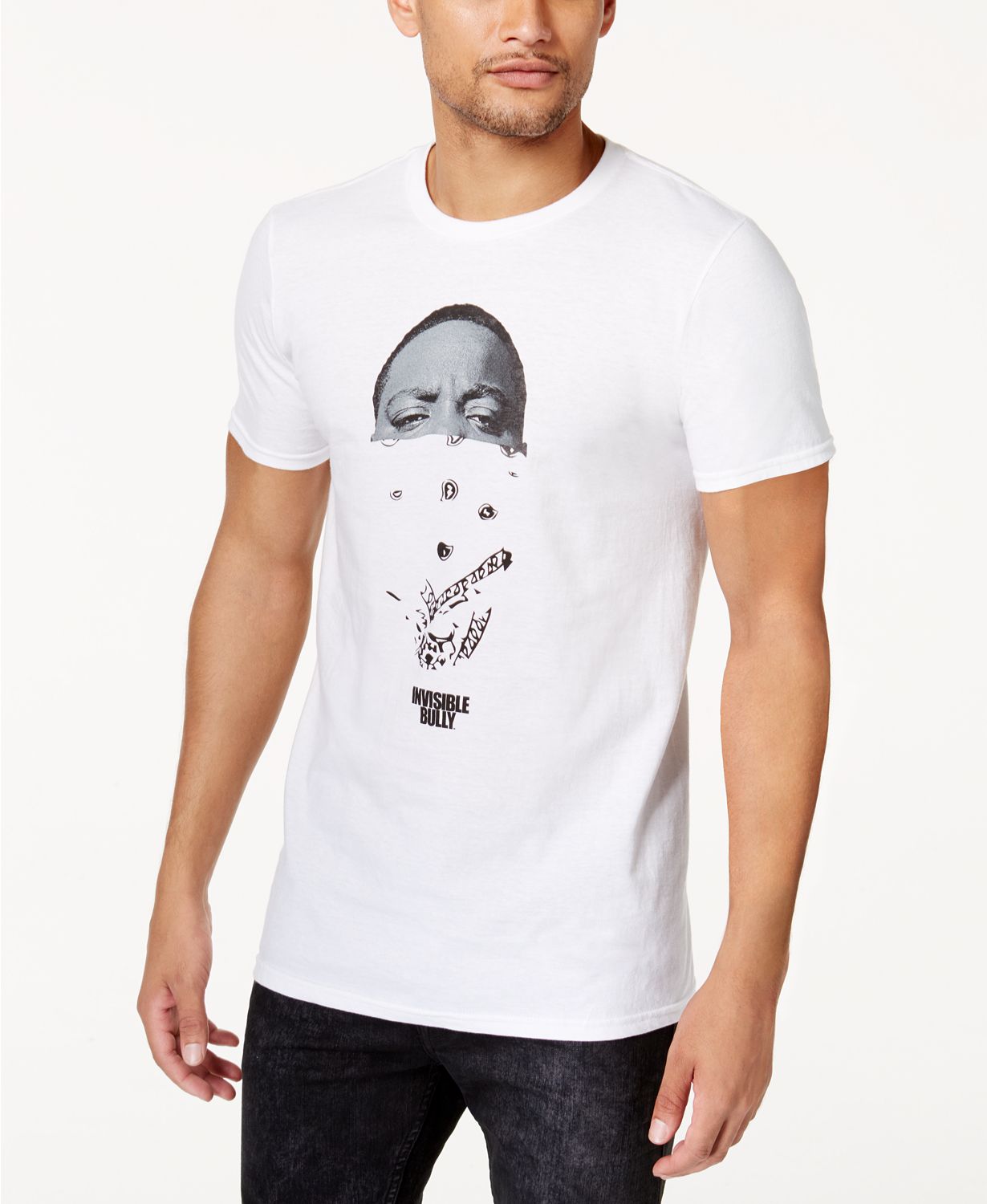 Bad Boy Graphic Print T Shirt / White