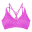Balanced Tech Fuchsia Cross Front Seamless Bra