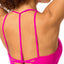 Balanced Tech Hot Pink Cross Front Seamless Bra