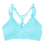 Balanced Tech Mint Cross Front Seamless Bra