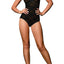 Bali Black Lace 'n Smooth Firm Control Body Briefer
