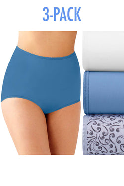 Bali Blue/Purple Print/ White Skimp Skamp 3-Pack Brief thumbnail 2