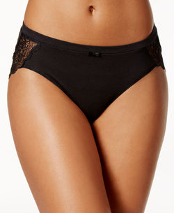 Bali Cotton Desire Sheer Lace Hipster Underwear Dfcd63 Black thumbnail 1