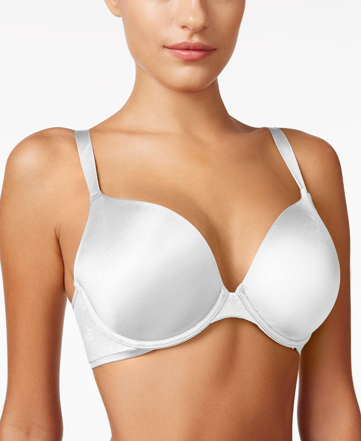 Bali Desire Satin Plunge Bra 6547 White