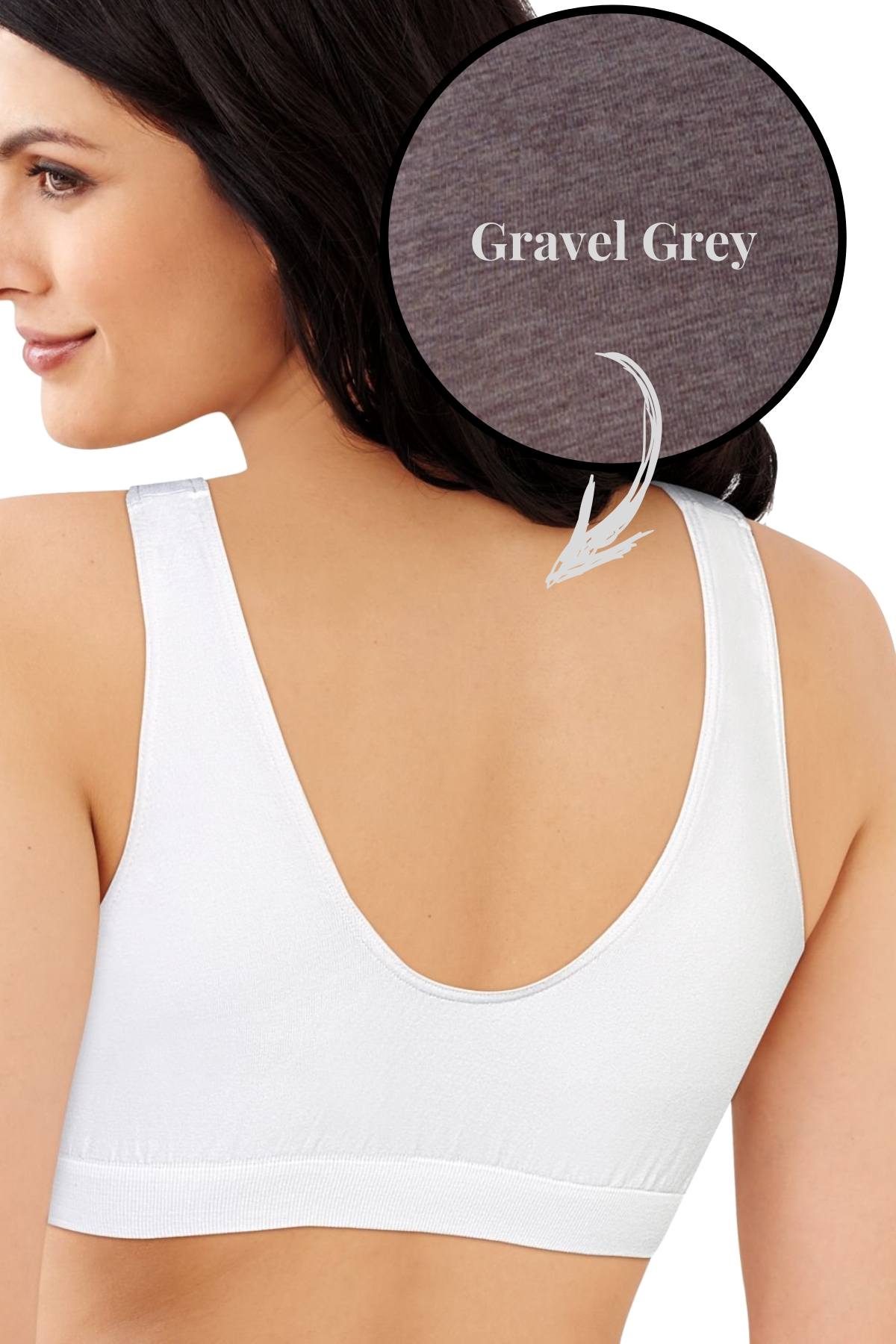 Bali Gravel-Grey Comfort-Revolution Crop-Top Bralette