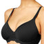 Bali One Smooth U Ultra Light Embroidered Frame Underwire Bra in Black