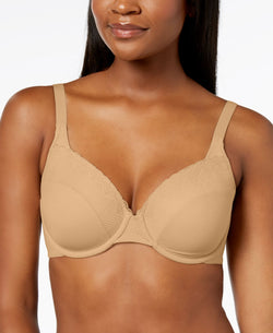 Bali Passion For Comfort Back Smoothing Light Lift Lace Underwire Bra Df0082 Latte thumbnail 1