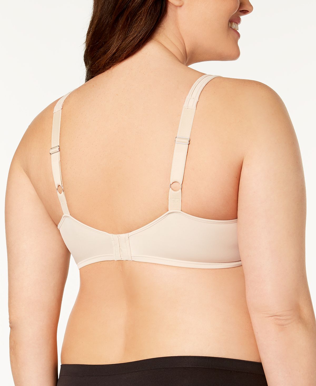 Bali Passion For Comfort Seamless Underwire Minimizer Bra 3385 Pink Leaf Print