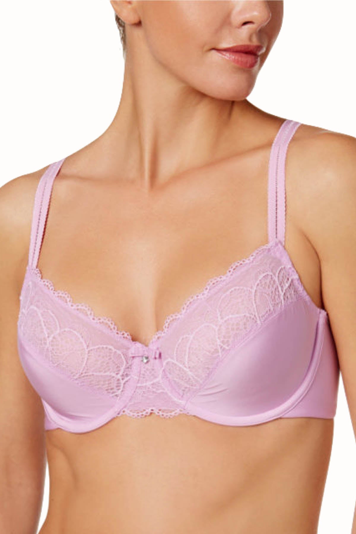 Bali Pink-Quartz Lace Desire Back-Smoothing Underwire Bra