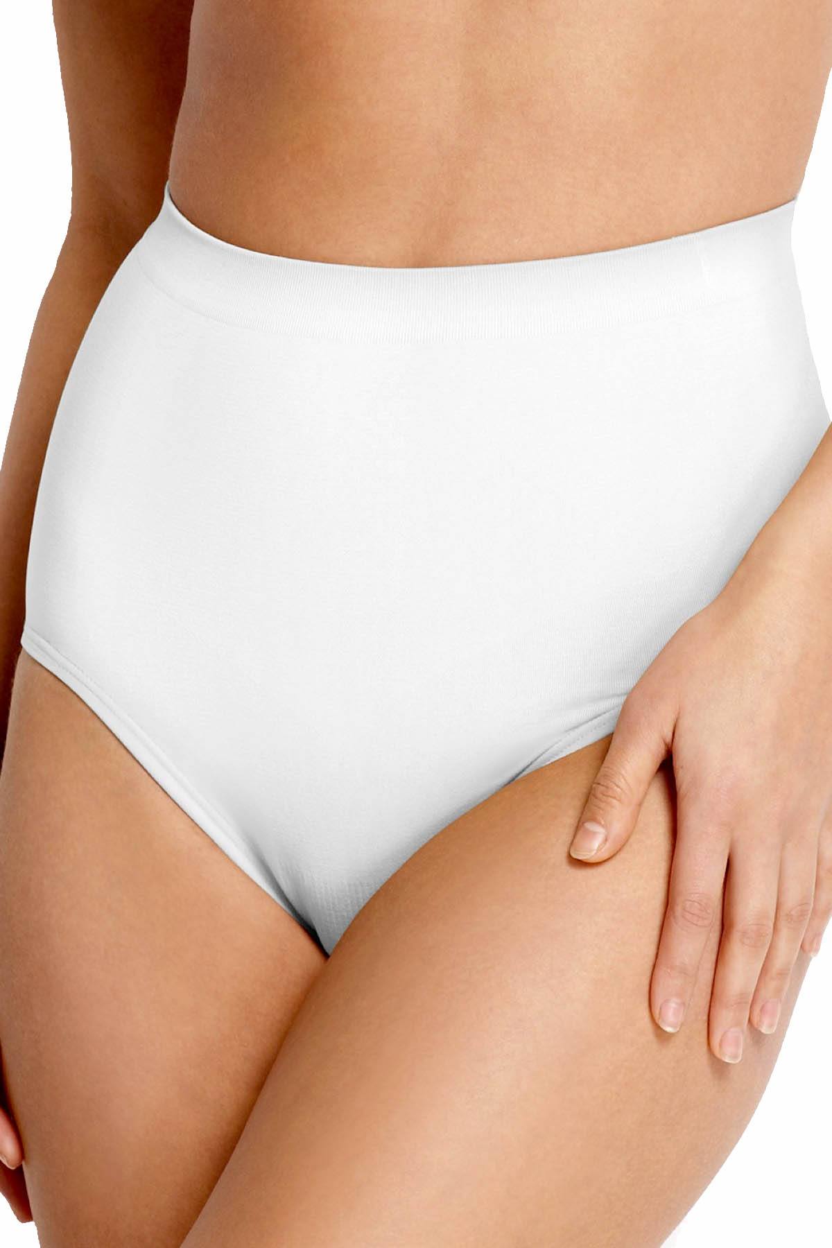 Bali White Extra-Firm Ultra-Control Shaping Brief 2-Pack