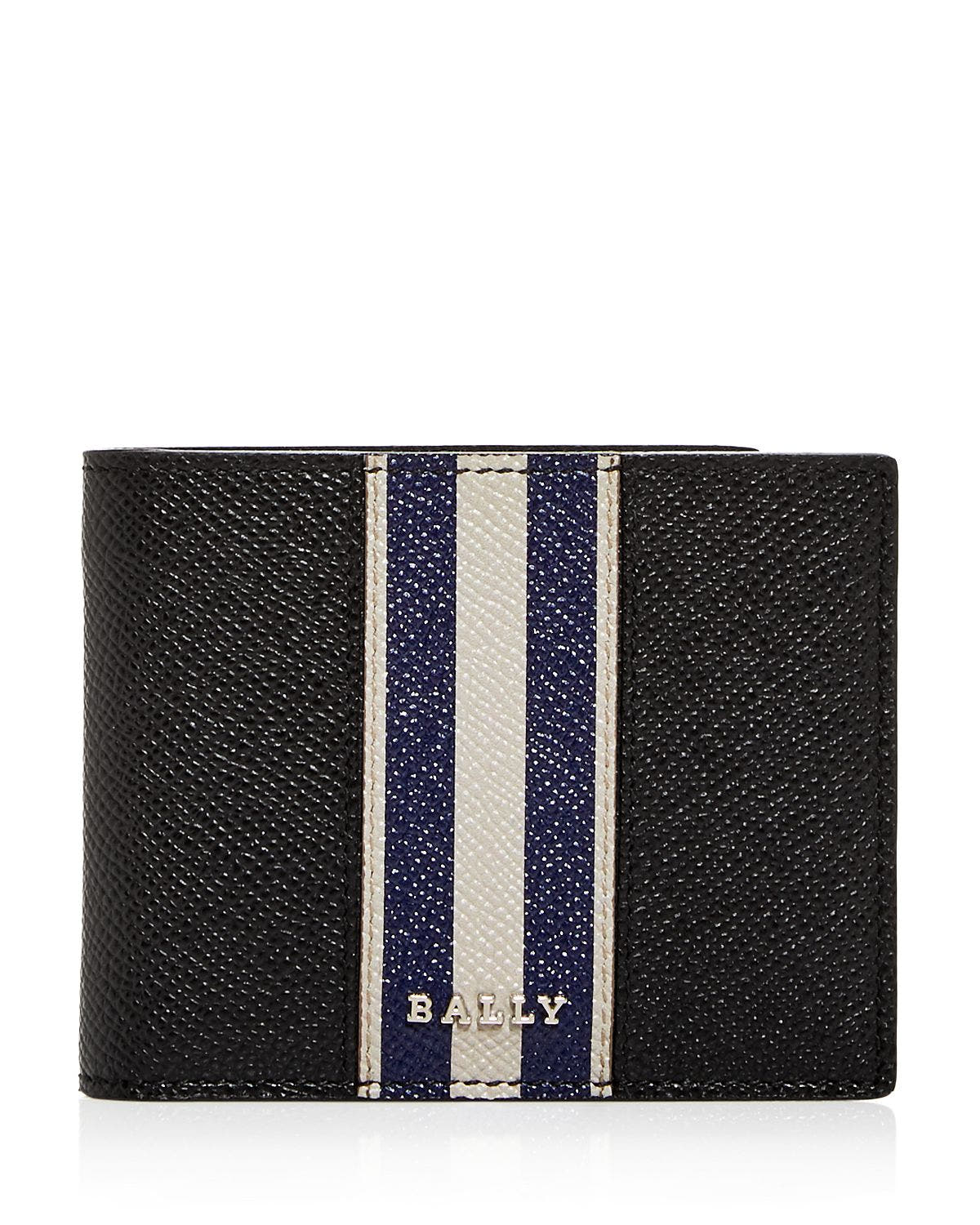 Bally Bevye Leather Bi-fold Wallet Black