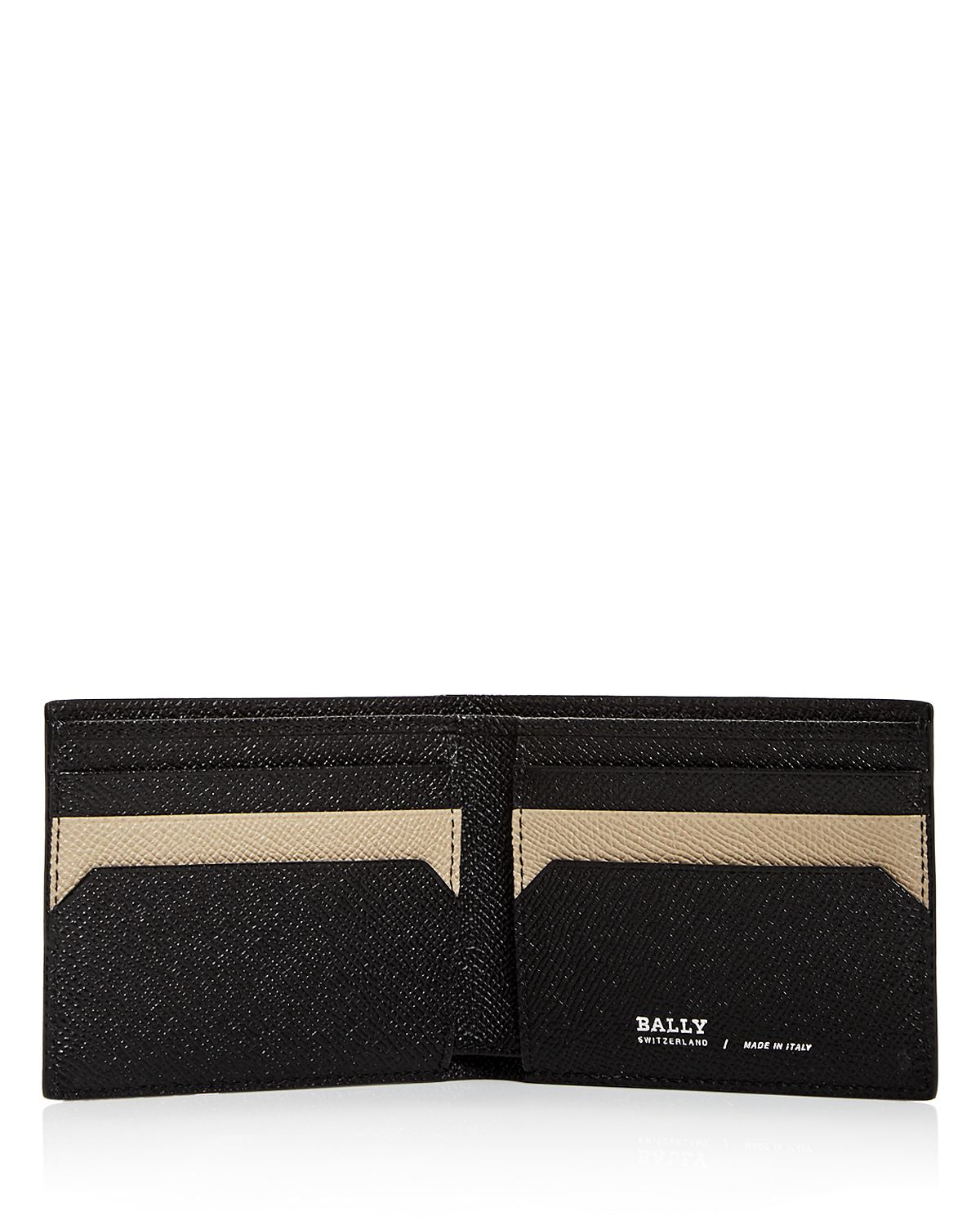Bally Bevye Leather Bi-fold Wallet Black