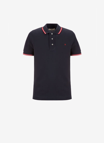 Bally Stripe Detail Polo Black