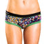 Bamboo Black/Green Bootyshort / Swim Bottom