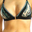 Bamboo Black/Multi Animal-Print Bralette / Swim Top