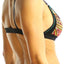 Bamboo Black/Multi Firework-Print Bralette / Swim Top