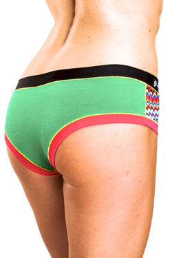 Bamboo Black/Pink Bootyshort / Swim Bottom thumbnail 4
