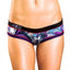 Bamboo Black/Purple Bootyshort / Swim Bottom