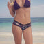 Bamboo Black/Purple Bootyshort / Swim Bottom