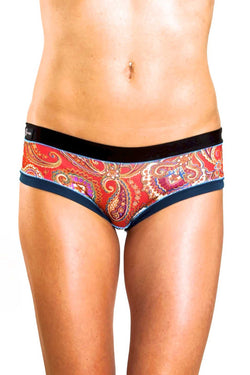 Bamboo Black/Teal Bootyshort / Swim Bottom thumbnail 1