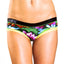 Bamboo Black/Yellow Floral Bootyshort / Swim Bottom
