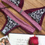 Bamboo Burgundy/Python Print Bralette / Swim Top