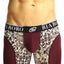 Bamboo Burgundy & Python Print Boxer