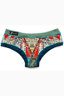 Bamboo Green/Teal Bootyshort / Swim Bottom thumbnail 1